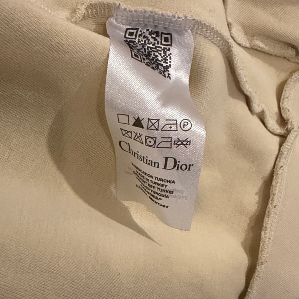 Dior Cream Zip-Up Jacket with Dior Logo - Picture 14 of 17